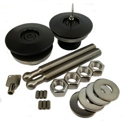 QL-50L-LP/BP ceramic black locking hood pin kit (blemished)